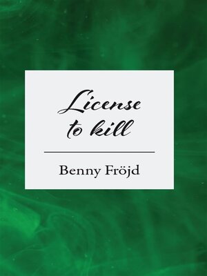 cover image of License to kill